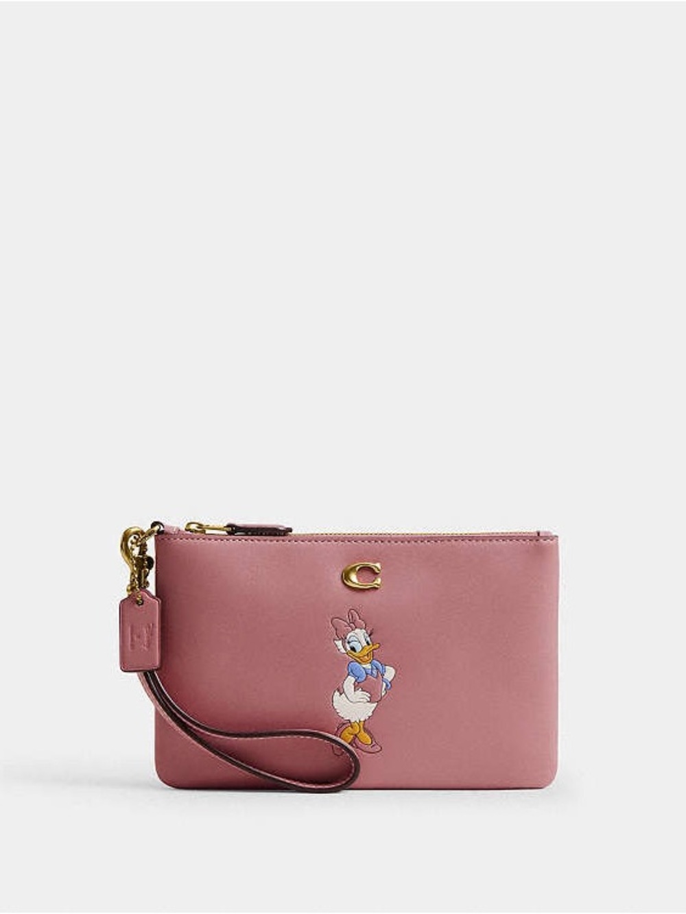🎀COACH~Disney X Coach Essential Small Wristlet With Daisy Duck